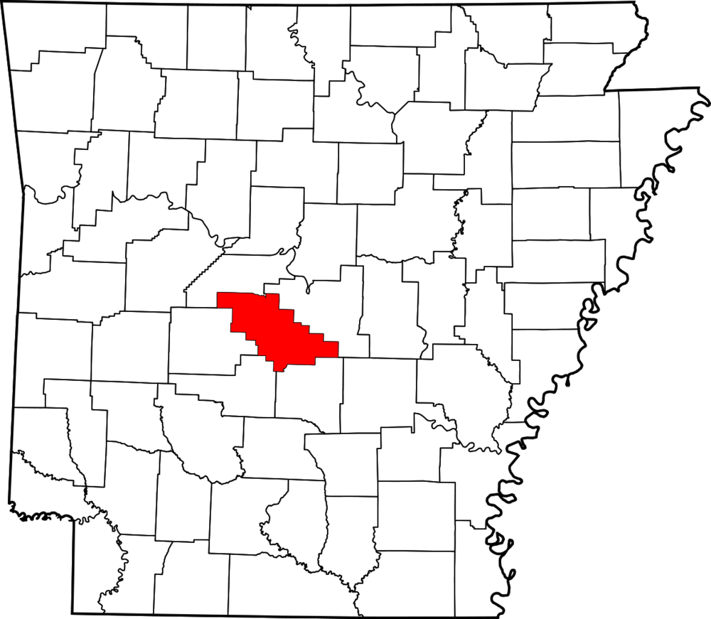 Arkansas map highlighting Saline County.png